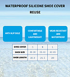 XT-XINTE Silicone Slip-resistant Waterproof Anti-bacterial Overshoes Rain Waterproof Shoe Covers Boot Cover Protector