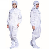 XT-XINTE Disposable Siamese Protective Clothing Dust-free Anti-static Working Overalls Isolation Coverall Waterproof Oil-Resistant Electronics Food Factory Wear