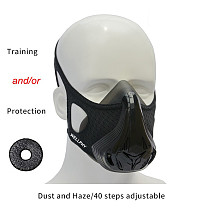 XT-XINTE 3in1 Filter Cotton Sports Mask Fitness Dustproof Anti-smog Oxygen Sports Mask Fitnes for Workout Running Resistance Elevation Cardio Aerobic Exercis