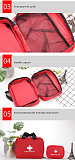 XT-XINTE Empty Large First Aid Kit Bag Emergency Medical Box Portable Travel Outdoor Camping Survival Medical Bag Big Capacity Home/Car (240*175*80mm)