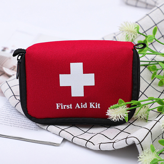 XT-XINTE First Aid Kit Empty Medical Bag Emergency Medical Box 14*9*4cm Small Portable for Travel Outdoor Camping Survival Drug Storage Home/Car PVC Waterproof