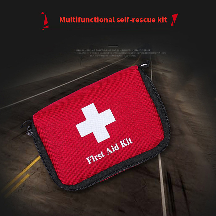 XT-XINTE First Aid Kit Empty Medical Bag Emergency Medical Box 14*9*4cm Small Portable for Travel Outdoor Camping Survival Drug Storage Home/Car PVC Waterproof