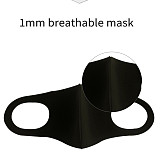XT-XINTE Unisex Outdoor Anti-flu Soft Space Fiber Sponge Breathing Protective Face Masks Warm Anti-Dust Motorcycle Sport Masks Washable Black
