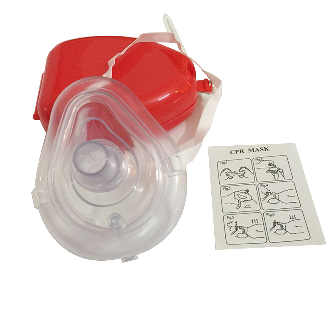 JMTTOP CPR Resuscitator Rescue Masks Emergency CPR Breathing Mask Mouth Breath Oneway Valve
