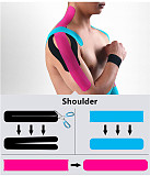XT-XINTE 5 Meters Kinesiology Tape Athletic Recovery Elastic Bandage Tape Colorful Sport Elastoplast Kneepad Muscle Pain Relief Knee Pads Finger Joints Wrap for Gym Fitness Bandage