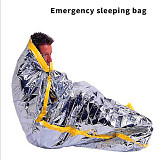 XT-XINTE 1M x 2M Outdoor Portable Waterproof Reusable Emergency Silver Survival Mylar Foil Camping Survival Reusue Thermal Sleeping Bag Outdoor Military Army Disaster Blanket