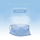 XT-XINTE 50Pcs Disposable 3 Layer Masks Gasket Safety Anti Dust and Haze Breathable Mouth Face Mask Replacement Pad Round Meltblown Mat