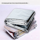 XT-XINTE Waterproof Disposable Emergency Survival Rescue Blanket Foil Thermal Space First Aid SOS Insulation Disaster Outdoor Military Rescue Curtain Hike