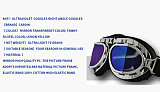 QWINOUT Motorcycle Goggles UV Proof Windproof Glasses Outdoor Cycling Helmets Ski Gafas for ATV Dirt Bike Protective Eyewear