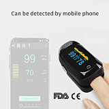 XT-XINTE FDA CE Finger Clip Oximeter Finger Pulse Oximeter PI Bluetooth Sleep Monitoring Heart Rate Detector Pulse Oximeter Data Meter