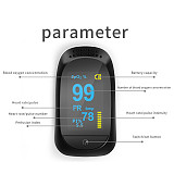 XT-XINTE FDA CE Finger Clip Oximeter Finger Pulse Oximeter PI Bluetooth Sleep Monitoring Heart Rate Detector Pulse Oximeter Data Meter