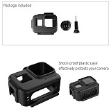 Sunnylife Protective Case for Gopro Hero 8 Black Camera Shock-proof Cage Precise Hole Cover with 1/4 Screw Adapter for Go Pro 8