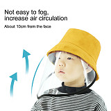 XT-XINTE Children Antibacterial Anti Fog Dust Caps 2 in 1 Protective Hat for Kids Anti Flue/Spittle/Dust/Fog Windproof Cover Full Face Eye Protect Hat Detachable Mask