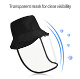 XT-XINTE Anti Droplet Spittle Dust-proof Protective Full Face Cover Detachable Masks Protective Summer Sun Outdoor Fisherman Hat Multi-function for Adult