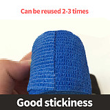 XT-XINTE 2x Roll 5cm*4.5M Self-Adhesive Elastic Bandage First Aid Medical Health Care Treatment Gauze Tape Tool Sports Protector Ankle Knee Finger Arm Wrap Tape