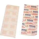 XT-XINTE 100pcs Mini Band-Aids 40*10mm Waterproof Breathable Comfortable Fabric Adhesive Wound Hemostasis Sticker Band First Aid Bandage Medical Health Care Tool Home Supply