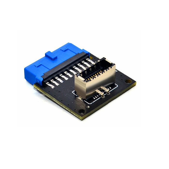 XT-XINTE Type C USB3.1 Front Panel Socket USB 3.0 19 Pin to TYPE-E 20Pin Header Extension Adapter for ASUS Motherboard PC Connector Riser