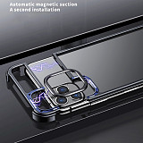 FCLUO 2020 New Metal Magnetic Adsorption Bumper Phone Case Disassembled Design for iphone 11pro for 11 Pro Max Alloy Back Cover Frame
