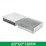 XT-XINTE 2x Radiator Cooler Heatsink Aluminum Heat Sink Cooling 60*60*18mm for LED Chip Transistor IC Module Power PBC Heat Dissipation