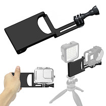BGNing Aluminum Aloy Gimbal Splint Adapter Plate for DJI MOZA Camera Stabilizers GPRO 8 Action Camera Selfie Handle