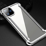 FCLUO Luxury Smartphone Case for Iphone 11 11pro Pro Max Cell Phone Case Metal Personality Shell 360 Full Protection Bumper Back Cover