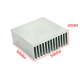 XT-XINTE 2x 50*50*20mm Radiator Cooler Heatsink Aluminum Heat Sink Cooling for LED Chip Transistor IC Module Power PBC Heat Dissipation