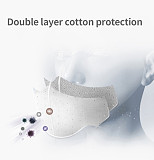 XT-XINTE PM2.5 Cotton Mask Dust-proof Anti-haze Protective Mask with Breathing Valve 5-layer Mask Plug-in Filter Masks with One Filter