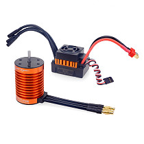 Surpass Hobby F540-V2 4370KV 9T Waterproof Brushless Motor with 60A ESC Combo Set for 1/10 RC Car Truck RC Toys Parts