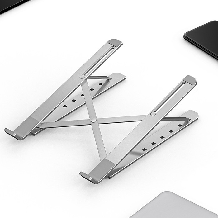 XT-XINTE Aluminum Alloy Folding Laptop Stand Cooling Adjustable Desk Stand Tablet Holder Support Office Non Slip Laptop Stand