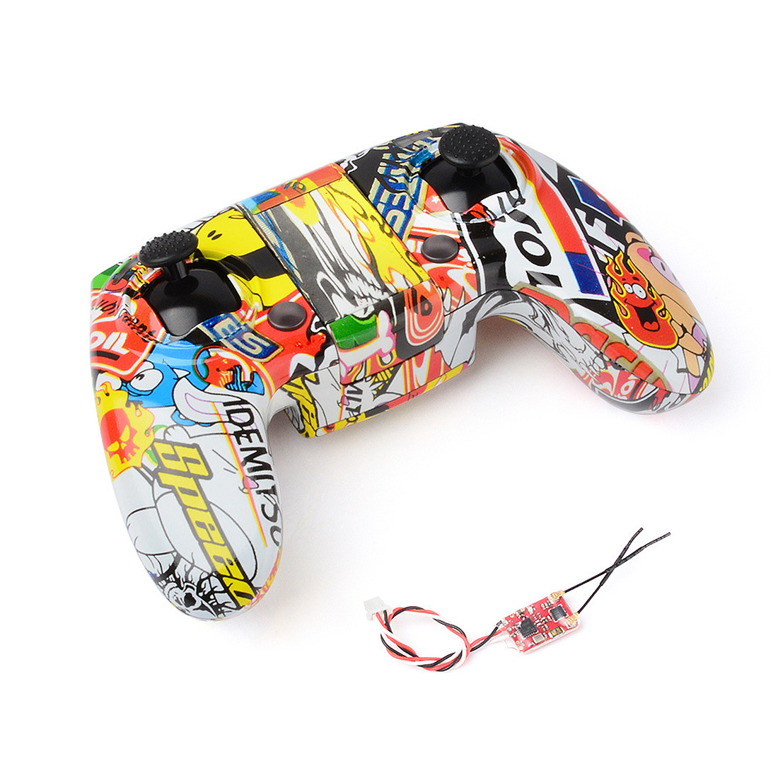 Hobbyporter WT8 2.4Ghz Mode2 Transmitter with Receiver for Tinyhawk TinyhawkS TRASHCAN Mobula7 