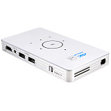 FCLUO C6 Mini Ultra Short Throw DLP Projector Rechargeable Wireless Same Screen Home Theater 2GB RAM + 16GB ROM