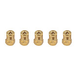 Feichao 5PCS JMT Motor Hex Coupling Hexagonal Brass Connector Connecting Shaft Copper Connector for Motor Wheel DIY Robot Car Chassis