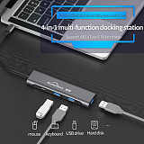 Blueendless Type-c Docking Station HDMI HD PD usb3.0 Four-in-one Converter Multifunctional Hub HD401C HP401C