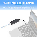 Blueendless Type-c Docking Station HDMI HD 4k Usb Hub Nine-in-one Converter Multi-function Hub HC901A