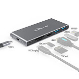 Blueendless M.2 NGFF Solid-state Hard Drive Box and Type-c Docking Station Six-in-one Multi-function Docking Station M601C