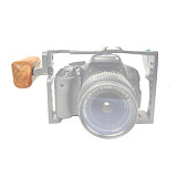 BGNING Camera Accessories Rabbit Cage Wooden Handle with Connector for Panasonic GH Camera