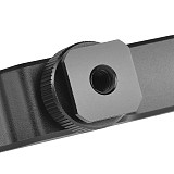 BGNING Universal Double Cold Shoe Bracket Camera Flash Bracket Extension Rod for Camera