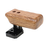 BGNING Camera Accessories Rabbit Cage Wooden Handle with Connector for Panasonic GH Camera