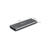 Blueendless PCIE M.2 NVME SSD Enclosure Support M Key Type C USB3.1 2240/2280 SSD Case Full Aluminum External Box for Solid Disk