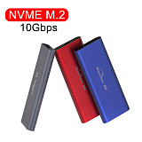Blueendless PCIE M.2 NVME SSD Enclosure Support M Key Type C USB3.1 2240/2280 SSD Case Full Aluminum External Box for Solid Disk