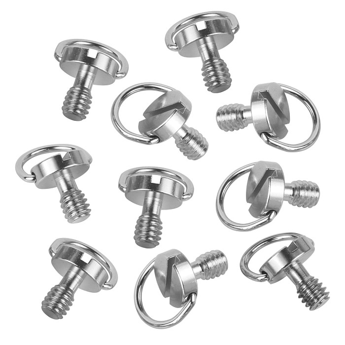 BGNING Universal Aluminum alloy Metal Camera Quick Release Plate D-Ring Screw Thread 1/4 Screw For Camera