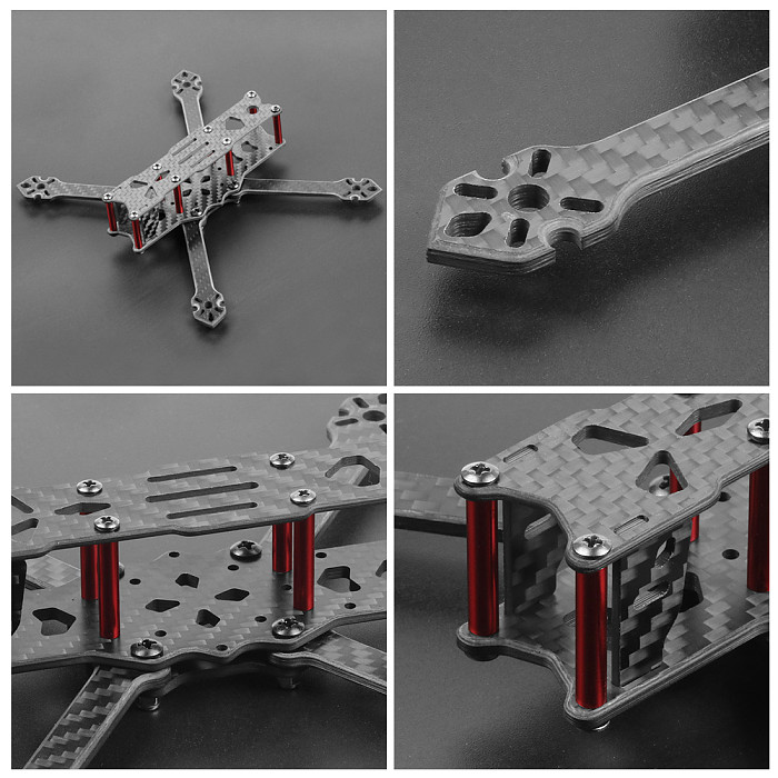 JMT F4 X1 175mm FPV Racing Drone Frame Kit Carbon Fiber Quadcopter Rack for DIY RC Drone Aircraft