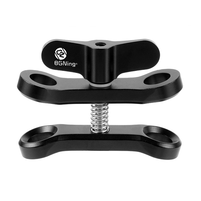 BGNING Diving Photography Carbon Fiber Buoyancy Light Arm D80mm 5inch & 10inch Floating Arm 1 inch Double Ball Head with Long Butterfly Clip Double-handed Photography Accessories