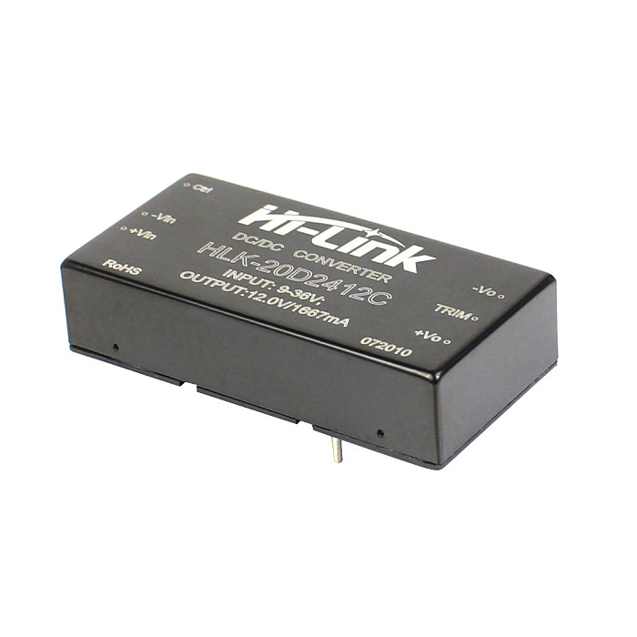 HI-LINK HLK-20D2412C 20WDC DC 24v to 12v1600mA Power Module Wide Woltage Single-Channel Regulated Output DC Buck Module
