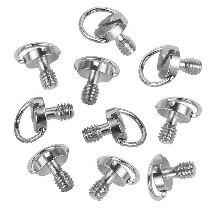 BGNING Inch 1/4 Quick-set Screws Quick Gunners Shoulder Strap Quick-mount Camera Screws D-handle Hand-screw Screws Galvanized Iron