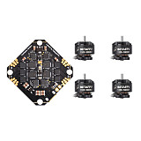 BETAFPV 1105 5000KV 4S 4PCS Brushless Motors with Toothpick F4 2-4S AIO Brushless Flight Controller BLHELI_S 12A ESC for FPV Racing Drone