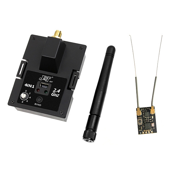 JMT JP4IN1 Multi-protocol RF Module Tuner TM32 Version OpenTX with Mini RC Receiver NR502T-F2 16CH SBUS Support Telemetry RSSI