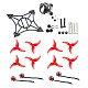 Happymodel Larva X FPV Racing Drone Accessory Kit Replacement Parts with Frame EX1103 7000kv Motors Canopy 2.5inch Props
