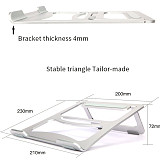 XT-XINTE Foldable Laptop Stand for Macbook Pro Aluminum Alloy Adjustable Tablet PC Notebook Holder Desk Table Stand Bracket for iPad Air