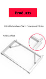 XT-XINTE 1x Foldable Laptop Stand Holder For MacBook Pro Aluminum Cooling Bracket Universal Protable Holder 10 -15  Notebook Tablet PC
